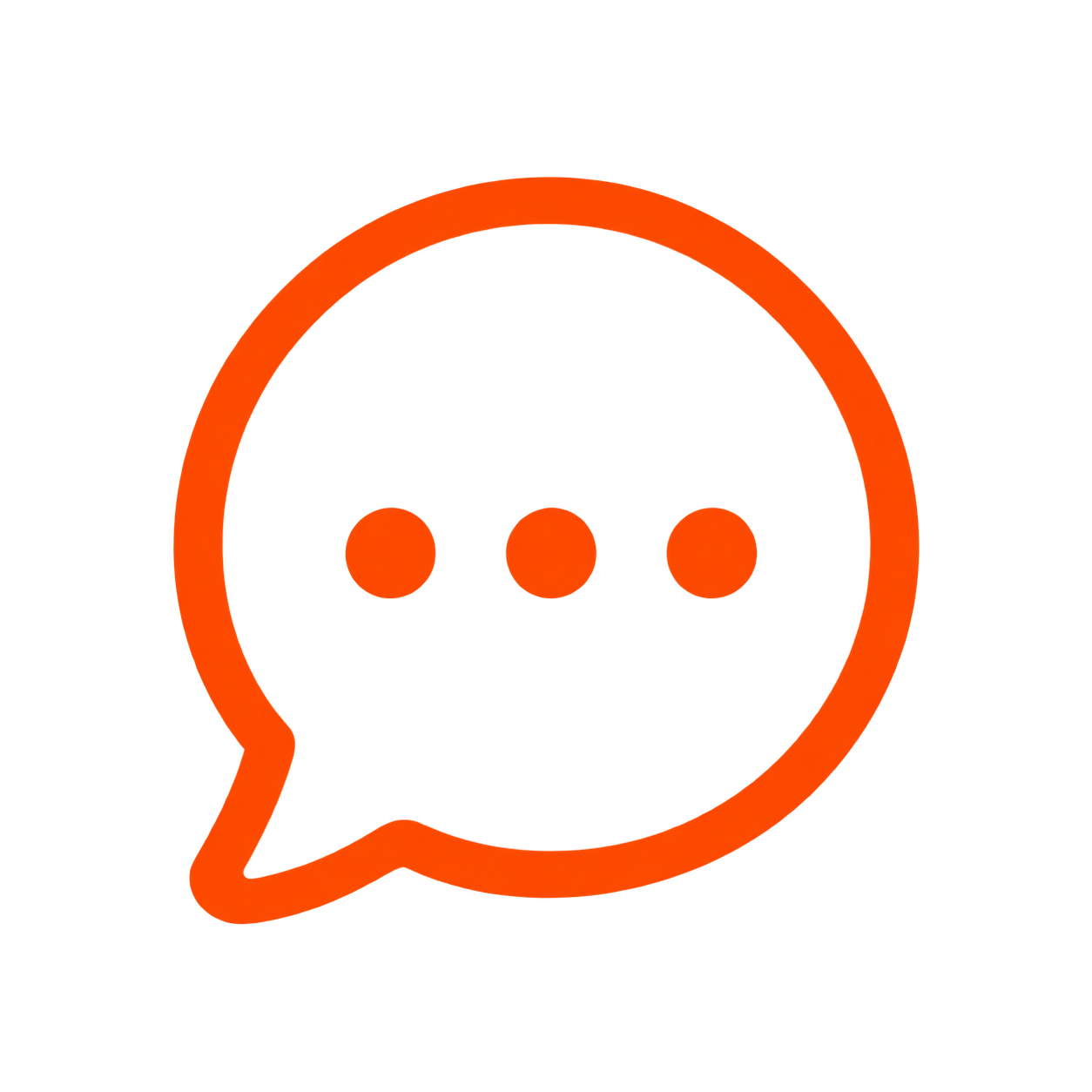 Contact icon: speech bubble